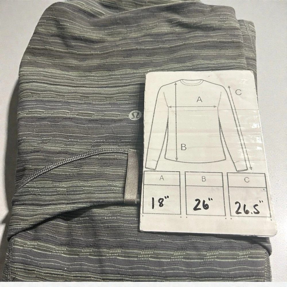 Womens Lululemon‎ Define Jacket Size 8 Gray Green Space Dye Full Zip Thumbholes